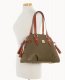 Dooney Pebble Grain Domed Satchel Olive ID-1dvYcTeZ