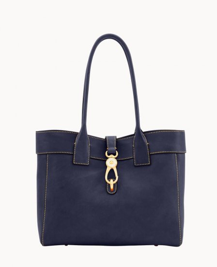 Dooney Florentine Large Amelie Shoulder Bag Navy ID-I3G8c6Ob - Click Image to Close