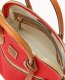 Dooney Pebble Grain Domed Satchel Red ID-0U1o7MAS