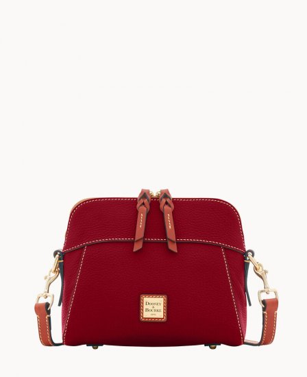 Dooney Pebble Grain Cameron Crossbody Wine ID-yZf9uNbh - Click Image to Close