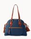 Dooney Pebble Grain Domed Satchel Jeans ID-3zcnhfVV