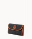 Dooney Pebble Grain Continental Clutch Black ID-IBRwz5DE