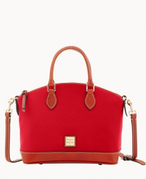 Dooney Pebble Grain Darcy Satchel Red ID-tJoQ1wCm