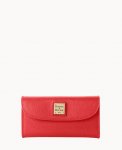 Dooney Saffiano Continental Clutch Tomato ID-Cp1cfLWp