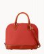 Dooney Pebble Grain Zip Zip Satchel Terracotta ID-MhUJetl4