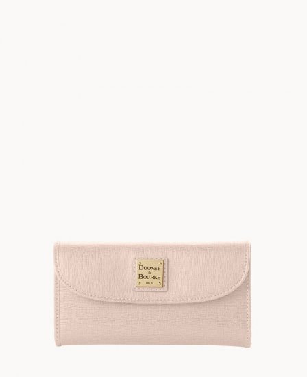 Dooney Saffiano Continental Clutch Blush ID-6614cwlu - Click Image to Close