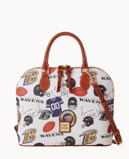 Dooney NFL Ravens Zip Zip Satchel RAVENS ID-5RuQfKpu - Click Image to Close