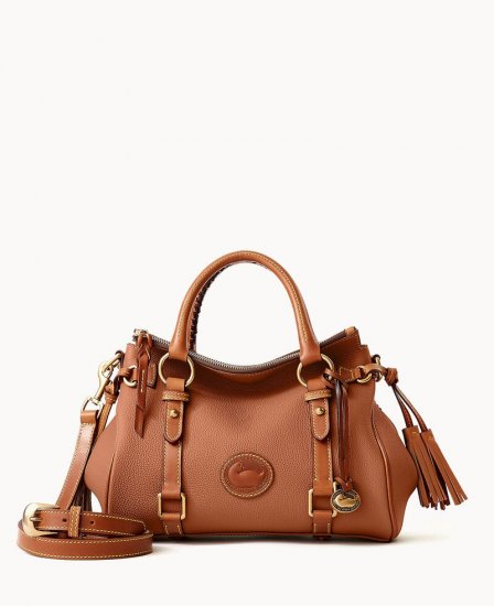 Dooney All Weather Leather 3.0 Satchel 30 Caramel ID-dXWKJJbh - Click Image to Close