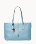 Dooney Henrys Zip Top Tote Turquoise ID-Al33iUK4