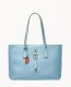 Dooney Henrys Zip Top Tote Turquoise ID-Al33iUK4