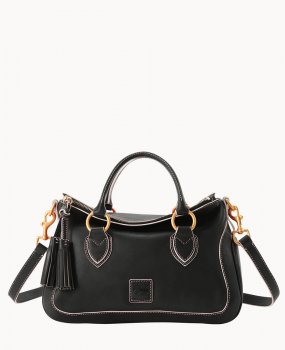 Dooney Florentine Medium Satchel Black ID-HSBtNpc8