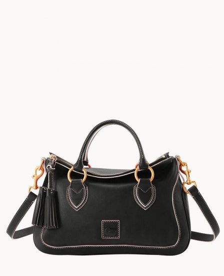 Dooney Florentine Medium Satchel Black ID-HSBtNpc8 - Click Image to Close