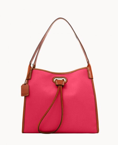 Dooney Oncour Cabriolet Small Full Up Hot Pink ID-lXrsHg0T - Click Image to Close