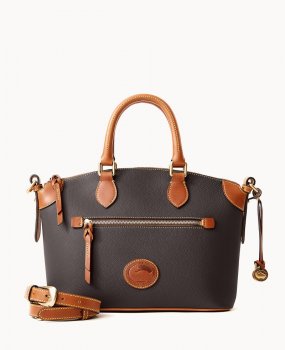 Dooney All Weather Leather 3.0 Domed Satchel 30 Black ID-NtflsAuD