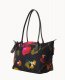 Dooney Roberta Pieri Flower Classic Sm Robertina Tote w Long Handle Black Black ID-Yehp31tl