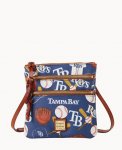 Dooney MLB Rays Triple Zip Crossbody Rays ID-Sey922hl