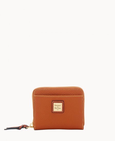 Dooney Pebble Grain Small Zip Around Caramel ID-SnipqY47 - Click Image to Close