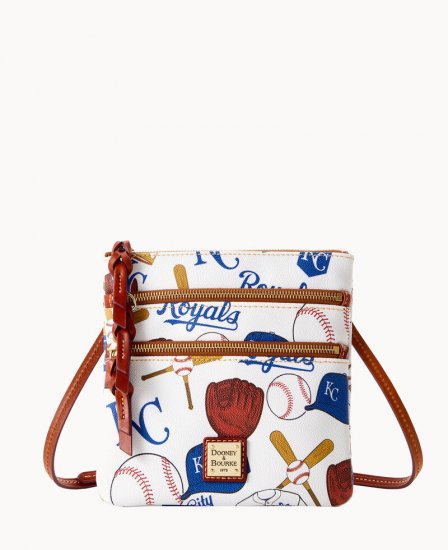 Dooney MLB Royals N S Triple Zip Crossbody ROYALS ID-1sqpyXmF - Click Image to Close