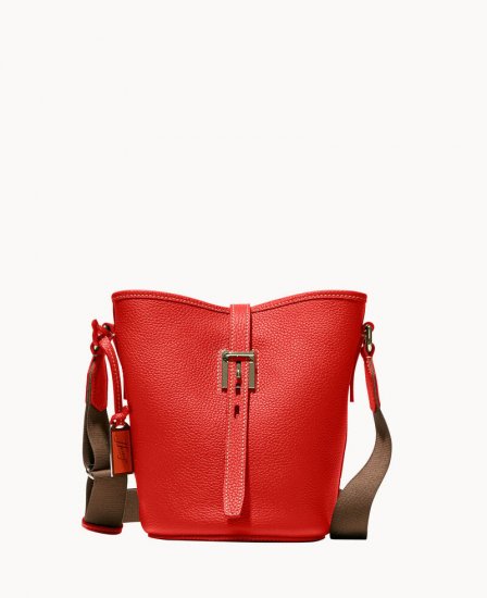 Dooney Henrys Small Bucket Bag Persimmon ID-CZmF8P25 - Click Image to Close