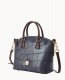 Dooney Denison Domed Satchel Steel Blue ID-ruhfPUD2