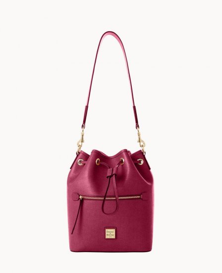 Dooney Saffiano Drawstring Cranberry ID-tFPWwOoP - Click Image to Close