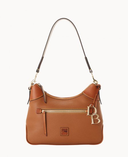 Dooney Pebble Grain Hobo Caramel ID-r3yzSlOi - Click Image to Close