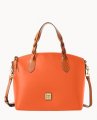 Dooney Wexford Leather Celeste Satchel Coral ID-ymEXnIla