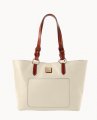 Dooney Pebble Grain Tammy Tote Bone ID-GHy1KlDC