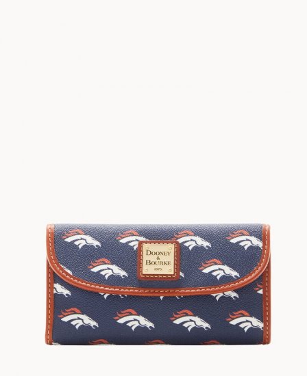 Dooney NFL Broncos Continental Clutch BRONCOS ID-vOBhdbk5 - Click Image to Close