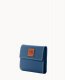 Dooney Pebble Grain Small Flap Credit Card Wallet Jeans ID-A6t6BVMX