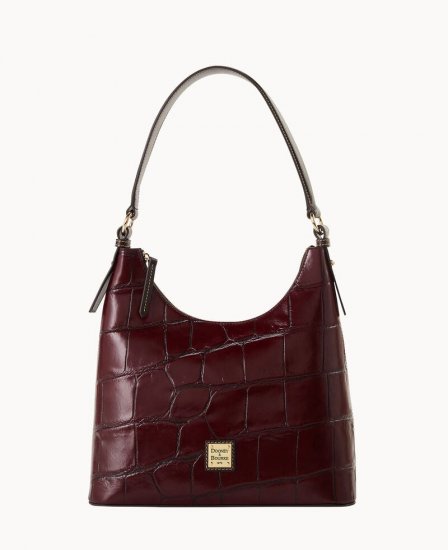 Dooney Denison Hobo Bordeaux ID-PJE7q9Ra - Click Image to Close