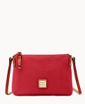 Dooney Pebble Grain Crossbody Pouchette Red ID-KN4pTBN2