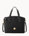 Dooney Ostrich Celeste Satchel Black ID-bPv6robO