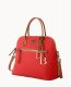 Dooney Pebble Grain Large Domed Satchel Red ID-dd71JLp6