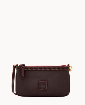 Dooney Florentine Large Slim Wristlet Brown Tmoro ID-HkfnnweC