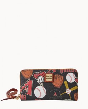 Dooney MLB Diamondbacks Large Zip Around Wristlet Diamondbacks ID-SpAEHiyI