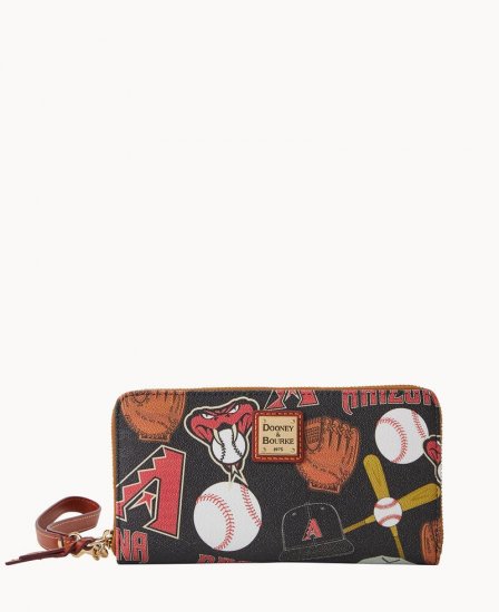 Dooney MLB Diamondbacks Large Zip Around Wristlet Diamondbacks ID-SpAEHiyI - Click Image to Close