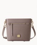 Dooney Saffiano Small Zip Crossbody Taupe ID-9puGS6kC