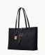 Dooney Henrys Zip Top Tote Black ID-qbHflevZ