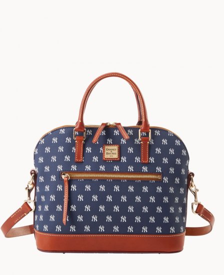 Dooney MLB Yankees Domed Zip Satchel YANKEES ID-0c0TYeTp - Click Image to Close