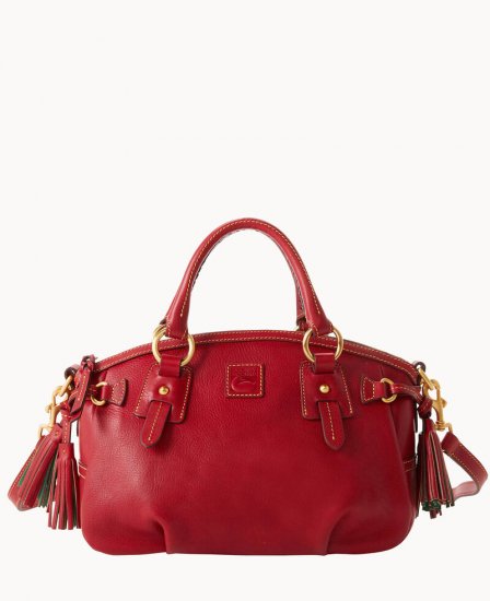 Dooney Florentine Medium Mail Satchel Red ID-yd3aGwQo - Click Image to Close