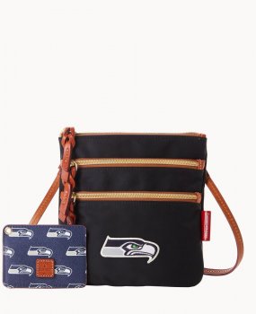 Dooney NFL Seahawks N S Triple Zip w ID holder SEAHAWKS ID-wkPSSdV9