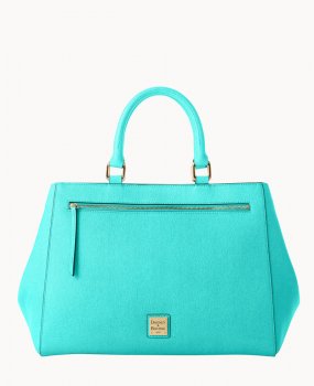 Dooney Saffiano Zip Satchel Mint ID-uSkMxNAH