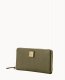 Dooney Saffiano Large Zip Around Wristlet Olive ID-c80PAP1H