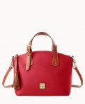 Dooney Pebble Grain Trina Satchel Red ID-ElGeAKoq