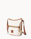 Dooney Pebble Grain Small Zip Sac White ID-2Qr42Ovi