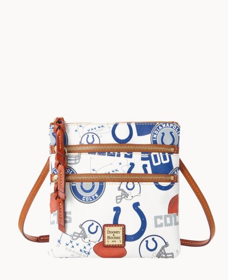 Dooney NFL Colts N S Triple Zip Crossbody COLTS ID-1PnyEmYF - Click Image to Close