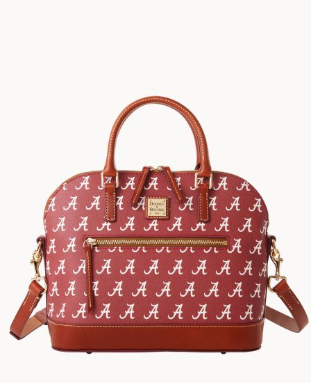 Dooney Collegiate Alabama Domed Zip Satchel U OF ALABAMA ID-fLarBDic - Click Image to Close