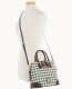 Dooney Houndstooth Domed Satchel Green ID-NDwBNixe