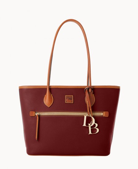 Dooney Pebble Grain Tote Bordeaux ID-EZZwjMSH - Click Image to Close